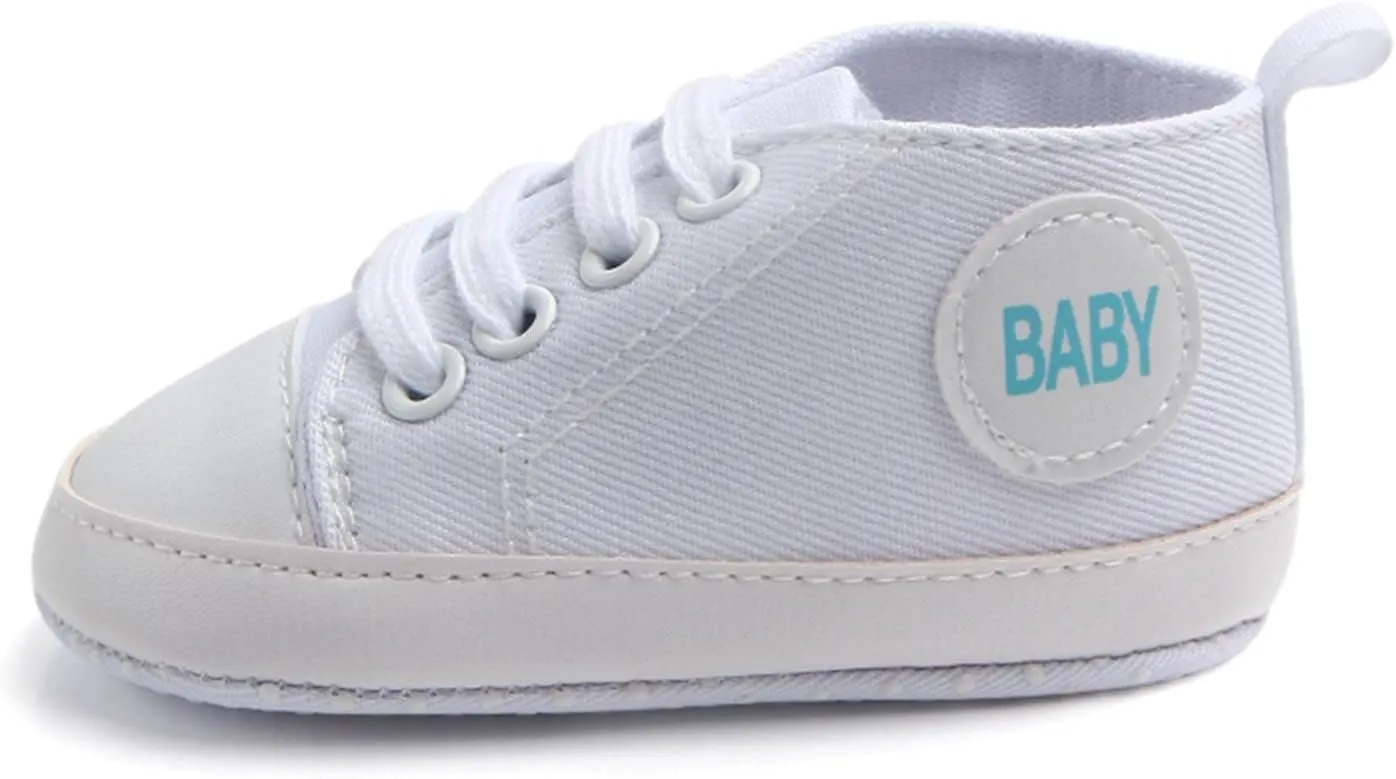 Kids Child Canvas Shoes Non-Slip Prewalker Colour Solid Floor Sneakers Outdoor Cute Lace up Sports Shoes