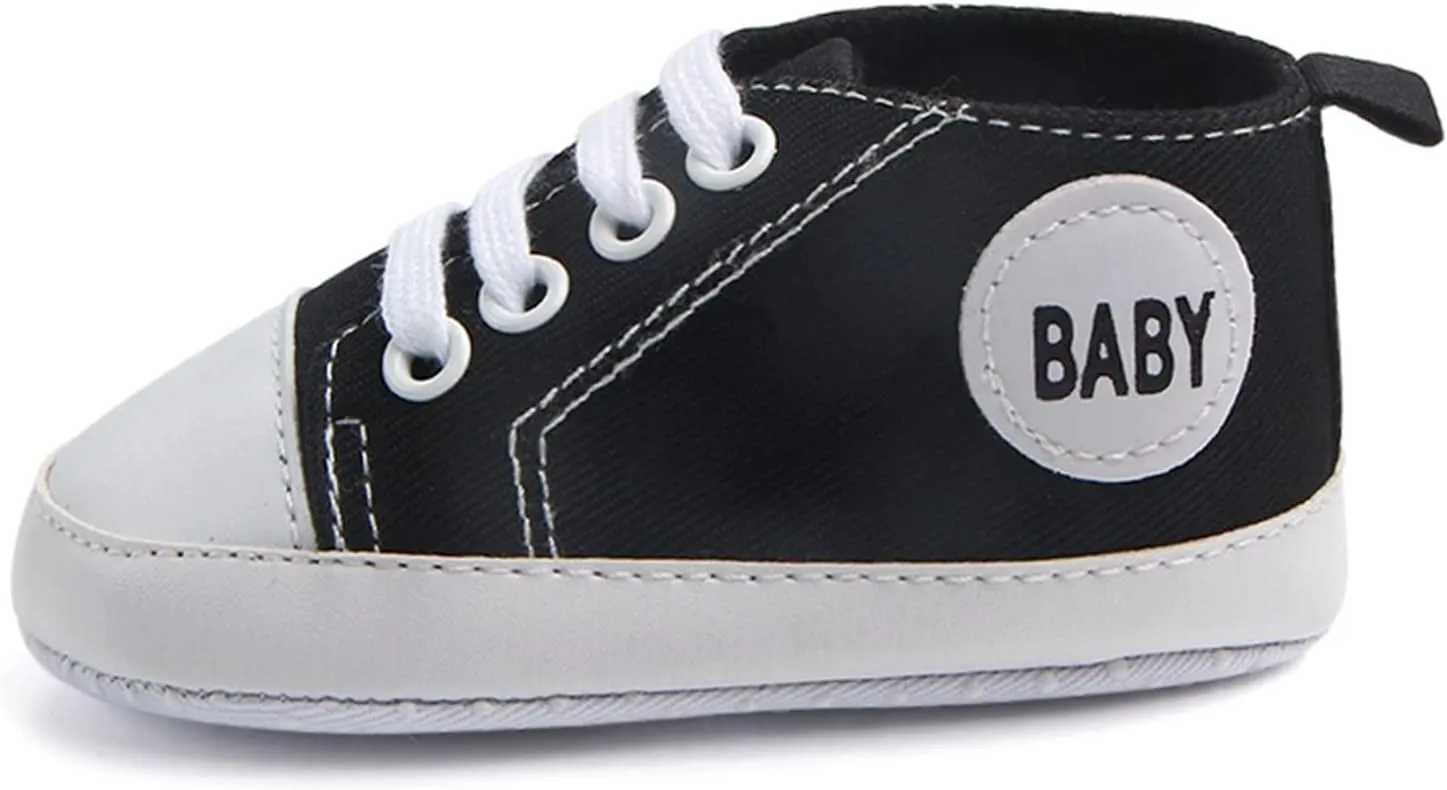 Kids Child Canvas Shoes Non-Slip Prewalker Colour Solid Floor Sneakers Outdoor Cute Lace up Sports Shoes