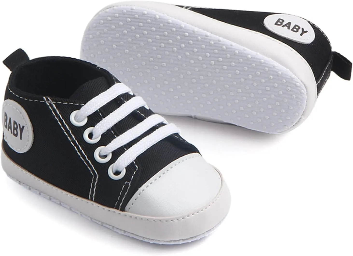 Kids Child Canvas Shoes Non-Slip Prewalker Colour Solid Floor Sneakers Outdoor Cute Lace up Sports Shoes