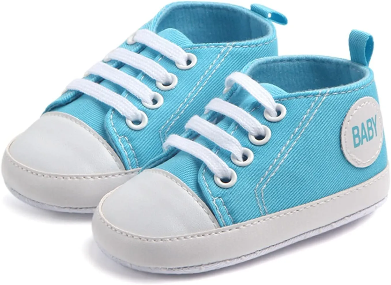 Kids Child Canvas Shoes Non-Slip Prewalker Colour Solid Floor Sneakers Outdoor Cute Lace up Sports Shoes