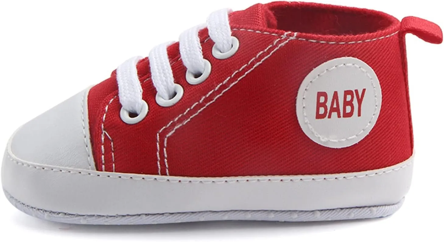 Kids Child Canvas Shoes Non-Slip Prewalker Colour Solid Floor Sneakers Outdoor Cute Lace up Sports Shoes