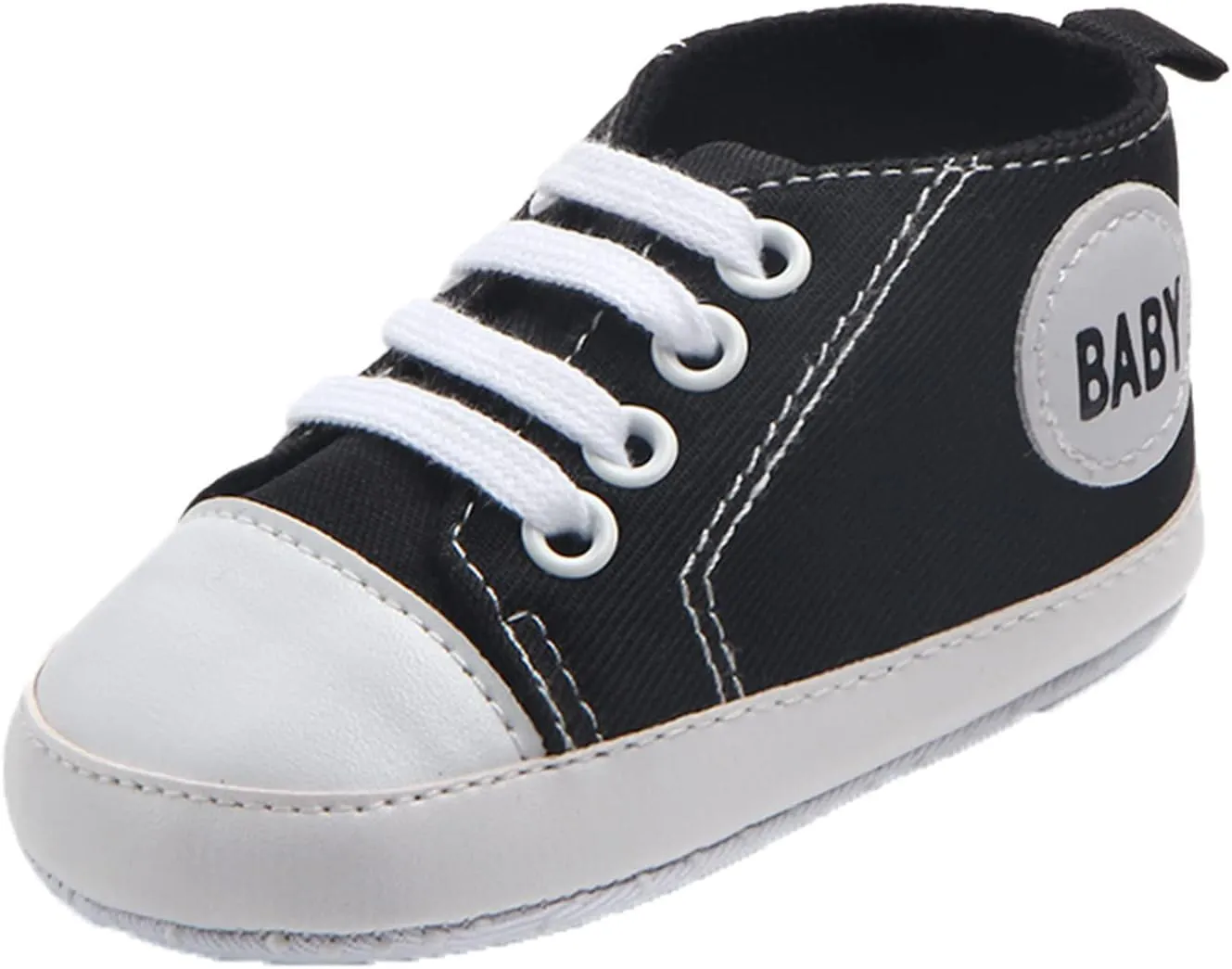 Kids Child Canvas Shoes Non-Slip Prewalker Colour Solid Floor Sneakers Outdoor Cute Lace up Sports Shoes