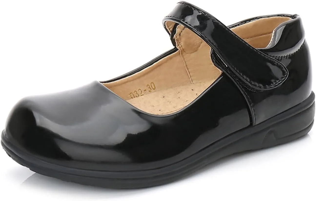 Kids Girls' Leather Shoes Spring/Autumn Solid Color Flat Bottomed Low Top Single Shoe Party baby clothes and accessories
