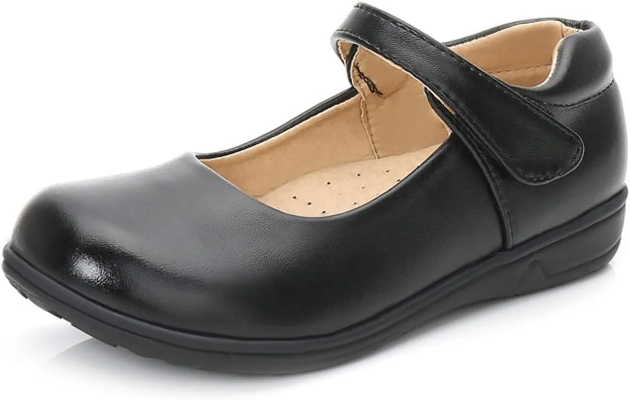 Kids Girls' Leather Shoes Spring/Autumn Solid Color Flat Bottomed Low Top Single Shoe Party baby clothes and accessories
