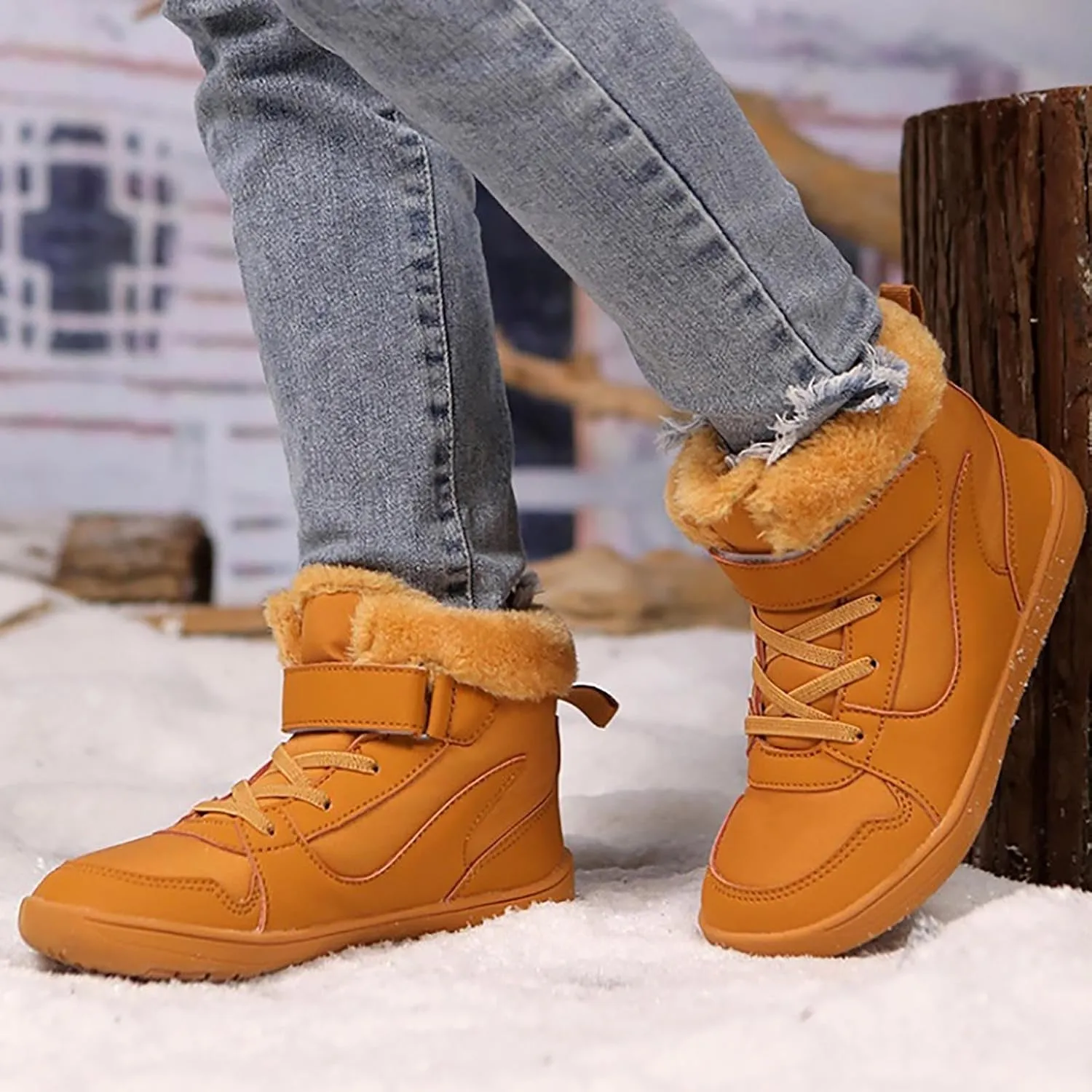 Kids High Top Sneakers Fashion Basketball Tennis Shoes Running Sports Ankle Boots Hook and Loop Casual Walking Shoe