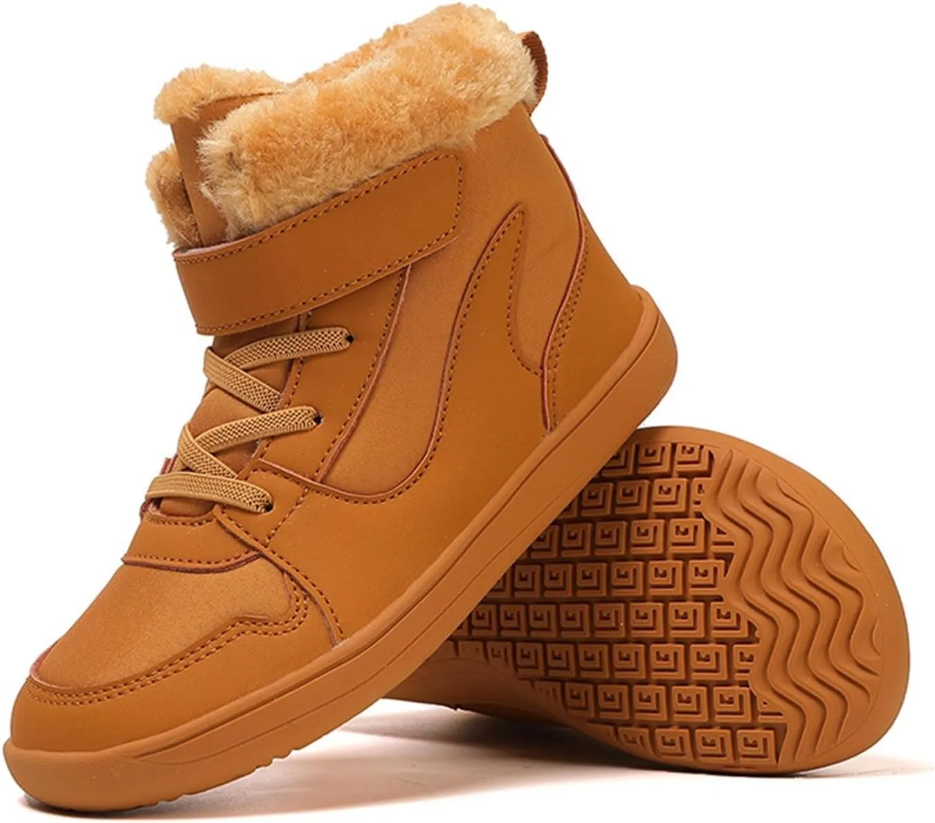 Kids High Top Sneakers Fashion Basketball Tennis Shoes Running Sports Ankle Boots Hook and Loop Casual Walking Shoe
