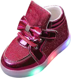 Kids Light Up Shoes for Boys Girls Flashing Trainers High Top Sneakers for Toddler Girls Shoes for Toddler Boys