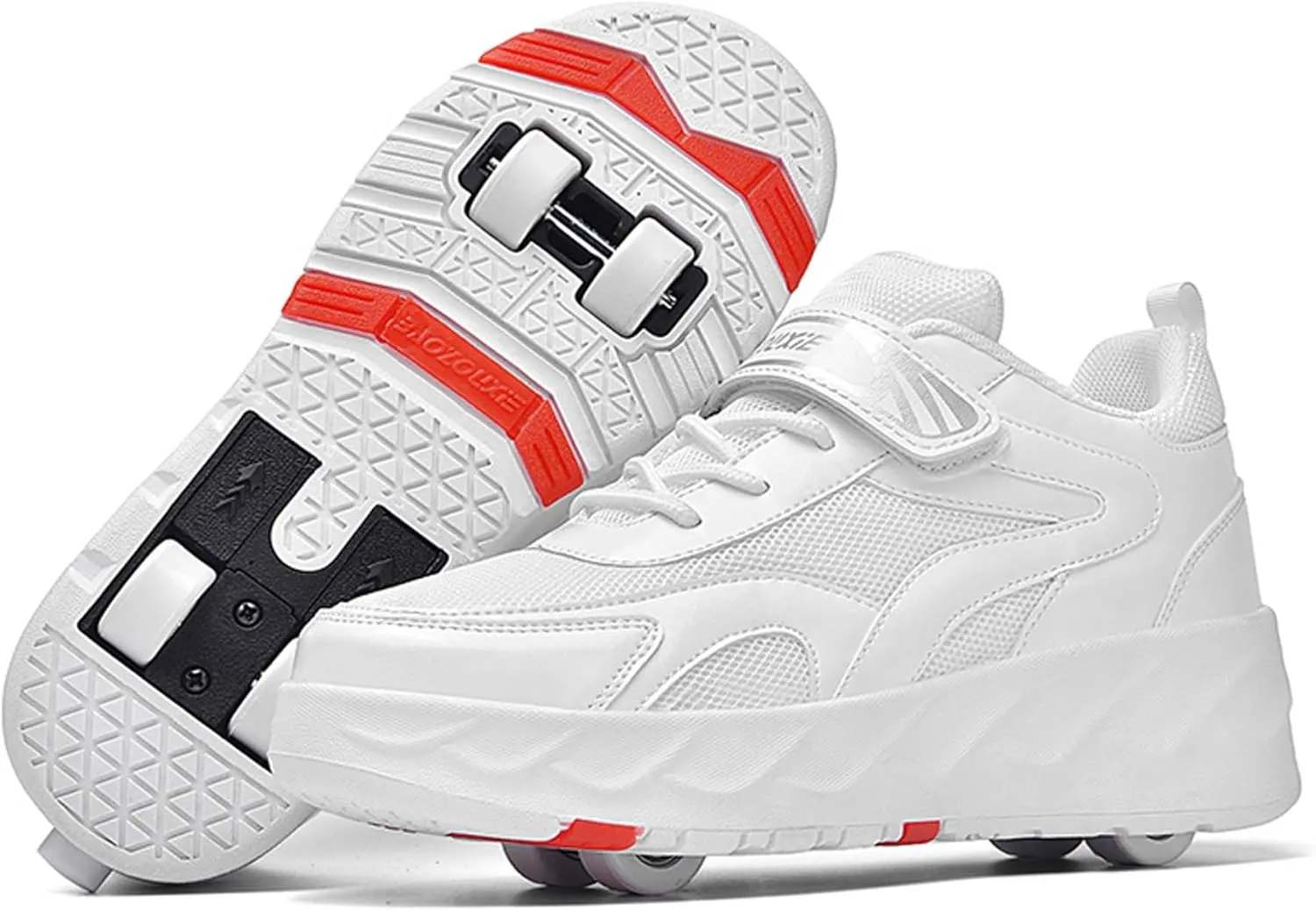 Kids Roller Skating Shoes Scalable Four Wheel Shoes USB Rechargeable LED Light Shoes Best Equipment for Beginners in Roller Skating for Boys and Girls