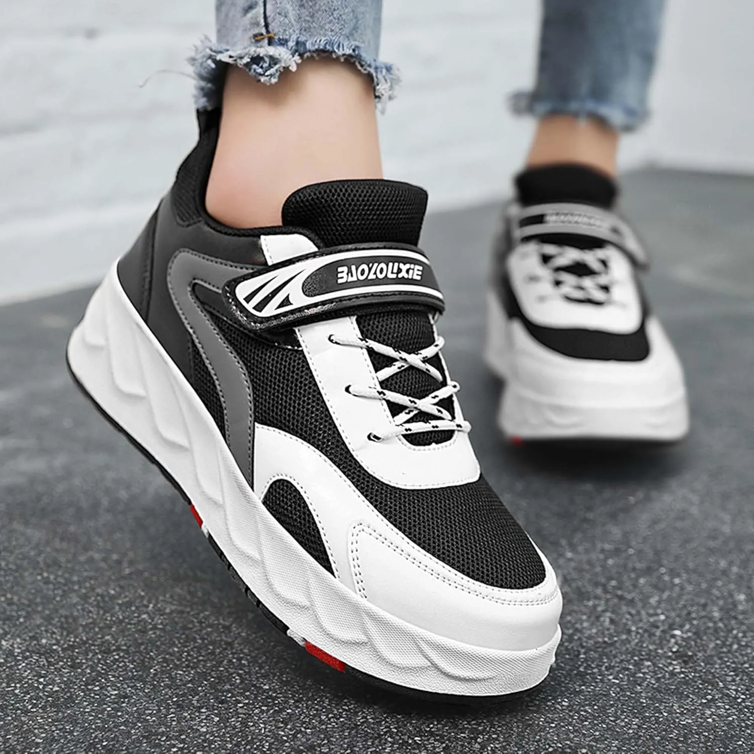Kids Roller Skating Shoes Scalable Four Wheel Shoes USB Rechargeable LED Light Shoes Best Equipment for Beginners in Roller Skating for Boys and Girls