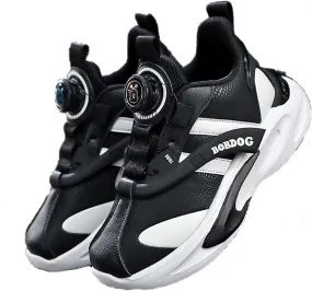 Kids Rotating Buckle Running Shoes Rubber Sole Non Slip Sneakers Lightweight and Breathable Walking Shoes Outdoor Park and Amusement Park Walking Shoes Jogging Shoes Skateboarding Shoes Flat Shoes