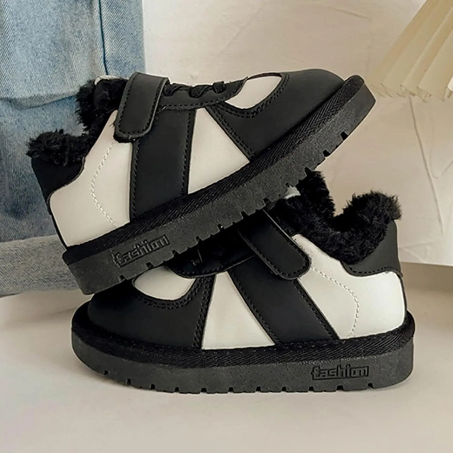 Kids Sneakers for Girls Boys, Comfortable Anti-Collision Non-Slip Stylish Lightweight Platform Kids Rubber Shoes