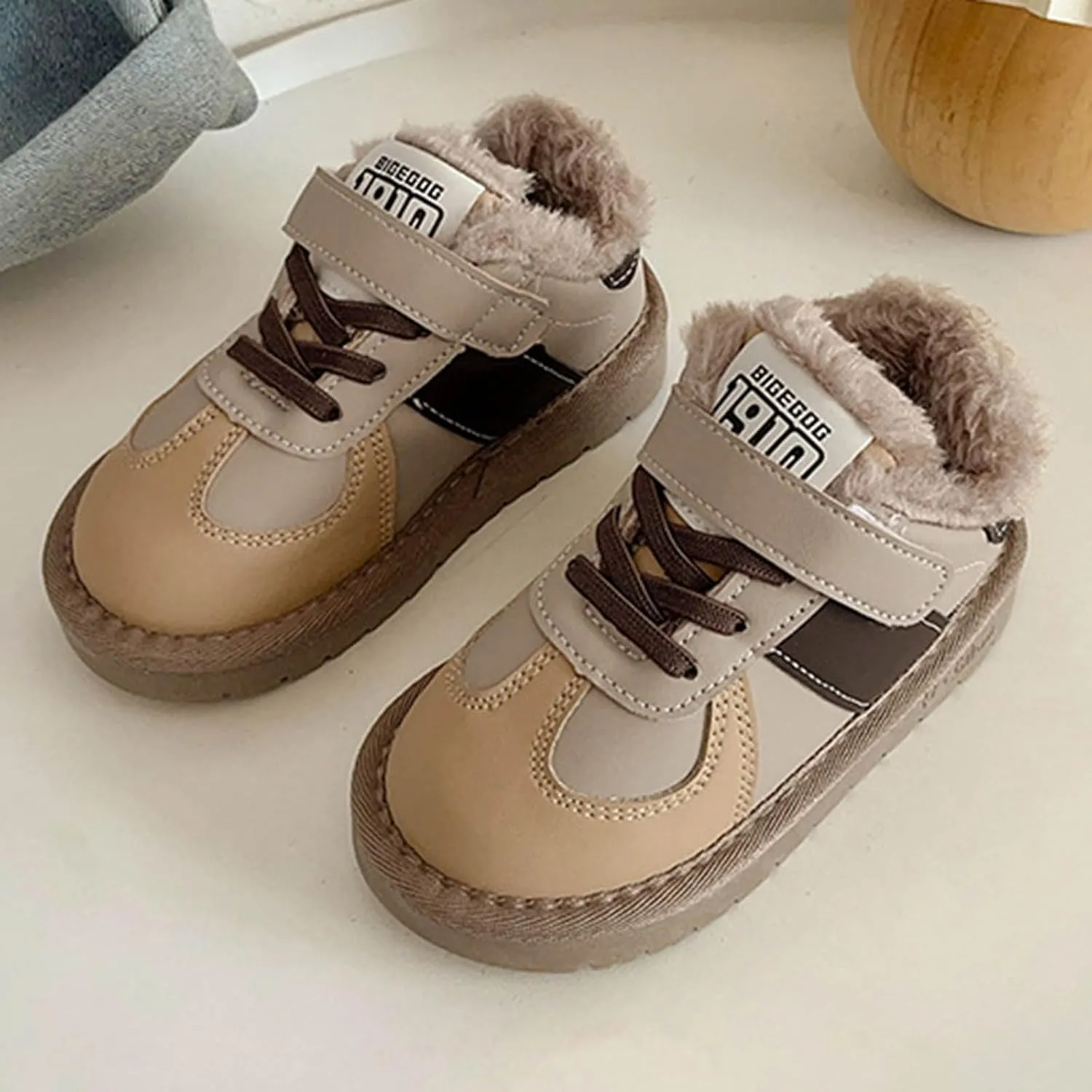 Kids Sneakers for Girls Boys, Comfortable Anti-Collision Non-Slip Stylish Lightweight Platform Kids Rubber Shoes