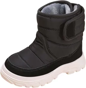 Kids Snow Boots for Boys Girls Winter High Top Non-Slip Shoes Cold Weather Faux Fr Lined Kids Rain Girl Chukka Boot