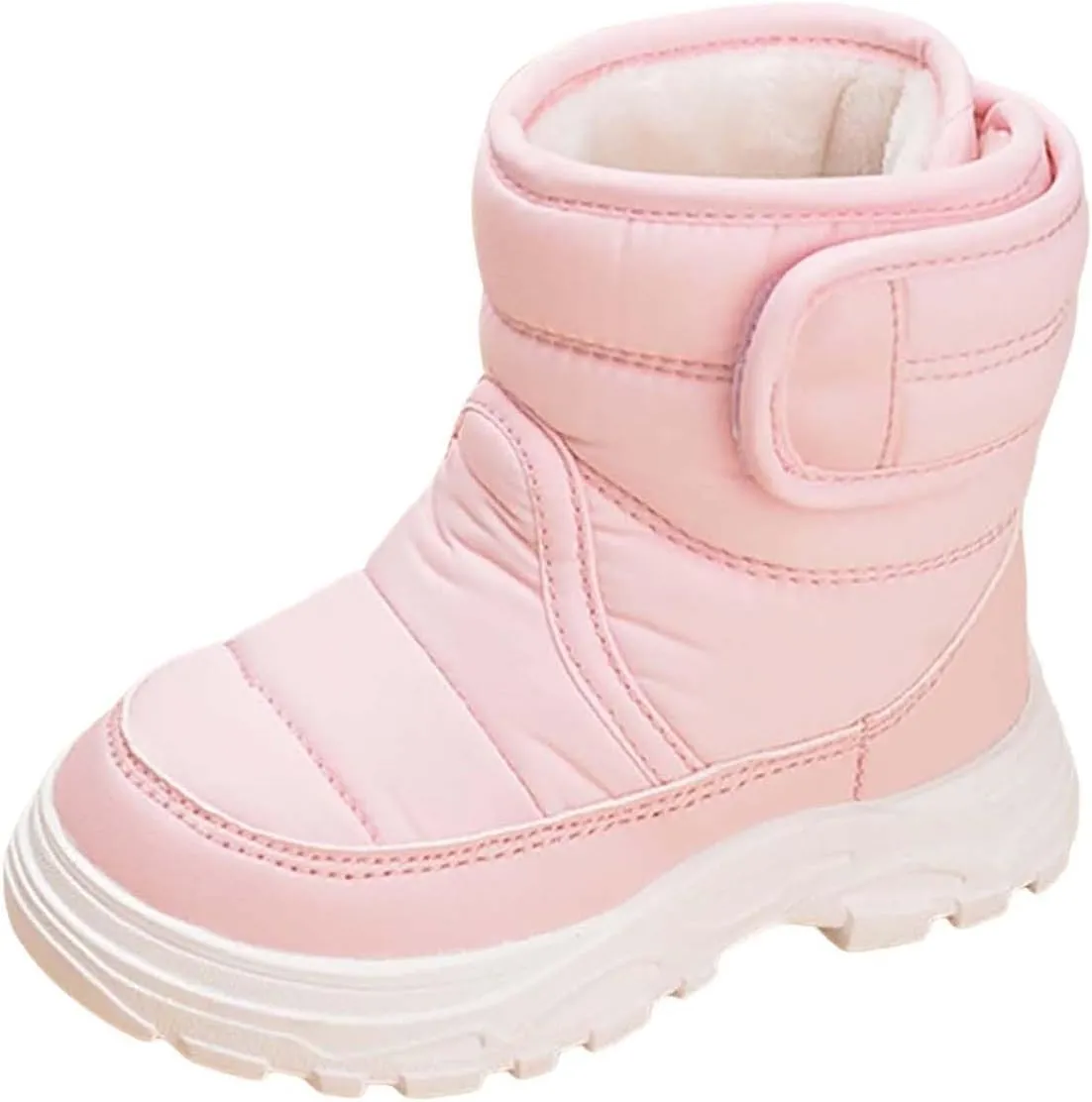 Kids Snow Boots for Boys Girls Winter High Top Non-Slip Shoes Cold Weather Faux Fr Lined Kids Rain Girl Chukka Boot