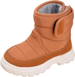Kids Snow Boots for Boys Girls Winter High Top Non-Slip Shoes Cold Weather Faux Fr Lined Kids Rain Girl Chukka Boot