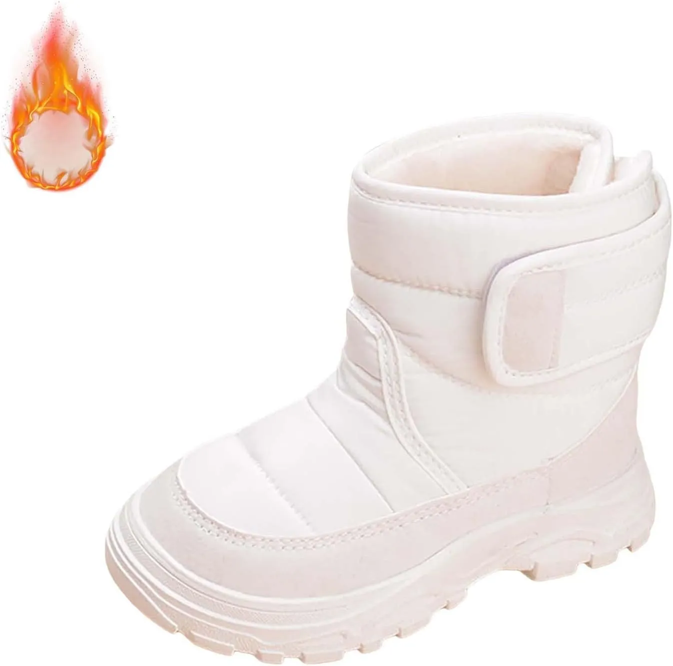 Kids Snow Boots for Boys Girls Winter High Top Non-Slip Shoes Cold Weather Faux Fr Lined Kids Rain Girl Chukka Boot