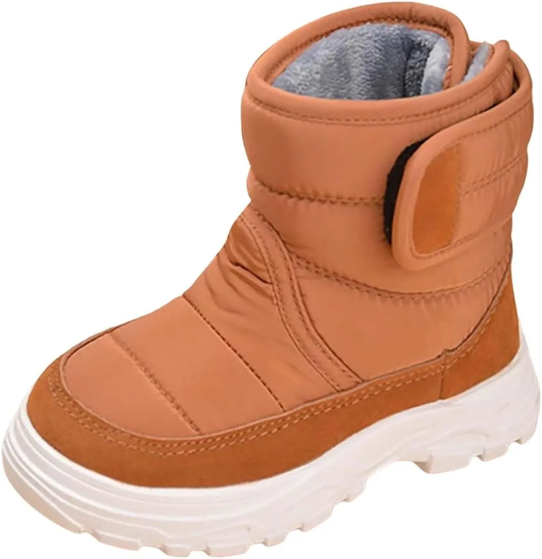 Kids Snow Boots for Boys Girls Winter High Top Non-Slip Shoes Cold Weather Faux Fr Lined Kids Rain Girl Chukka Boot