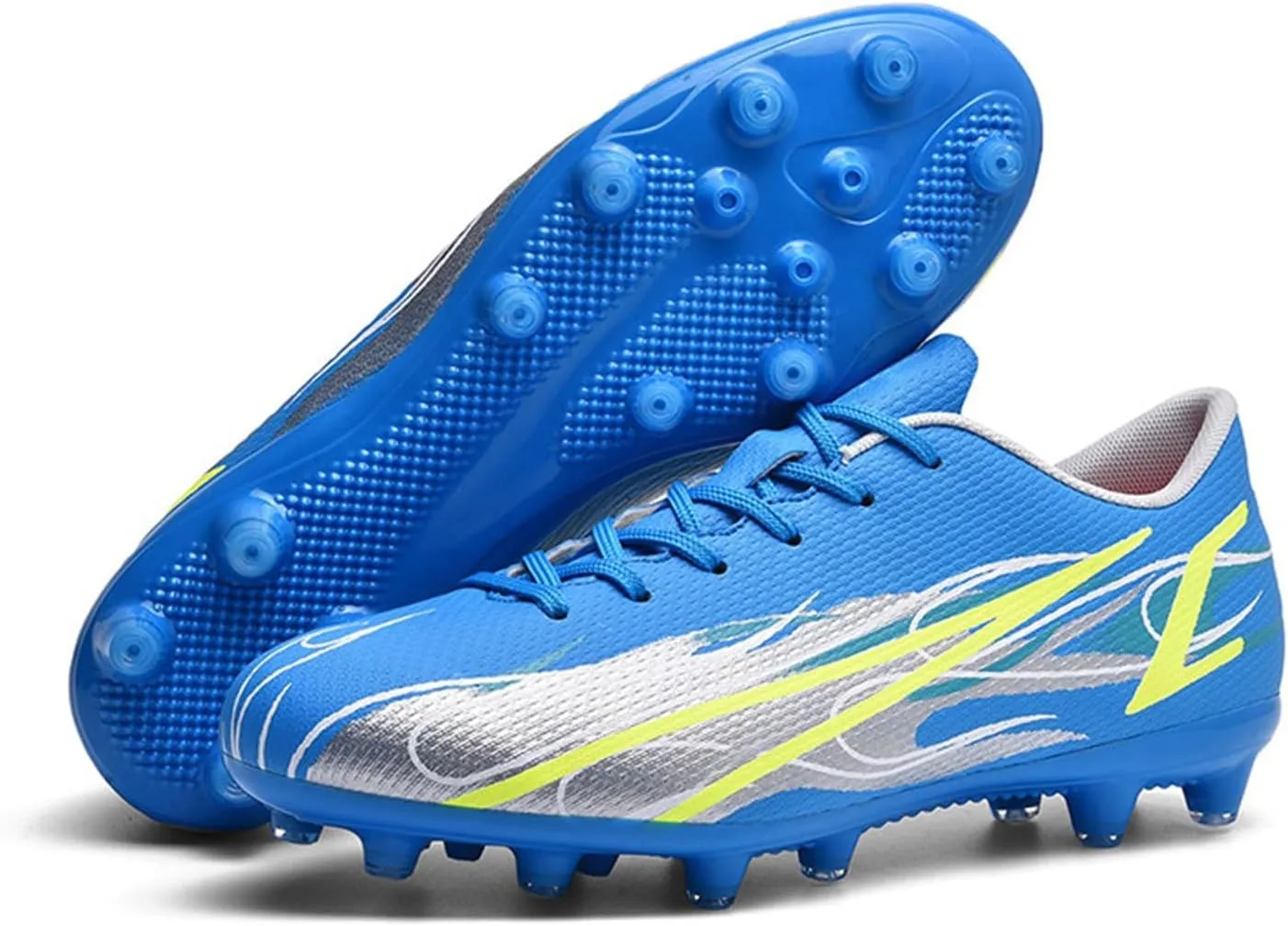 Kids Training Shoes Firm Ground Junior Youth Soccer Cleats Boys ????? High Top Outdoor Football Sneaker