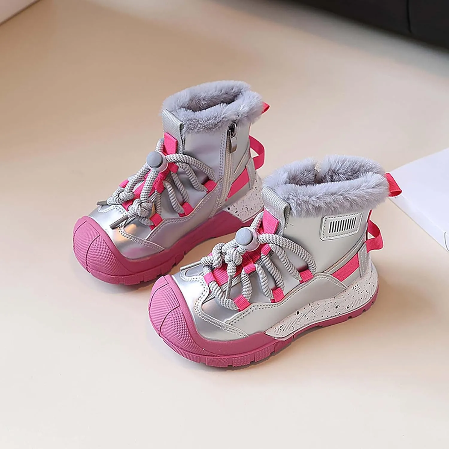 Kids Water Resistan Hiking Boots Boys Girls Anti Collision Anti-Ski Athletic Outdoor Adventur Trkking Shoes
