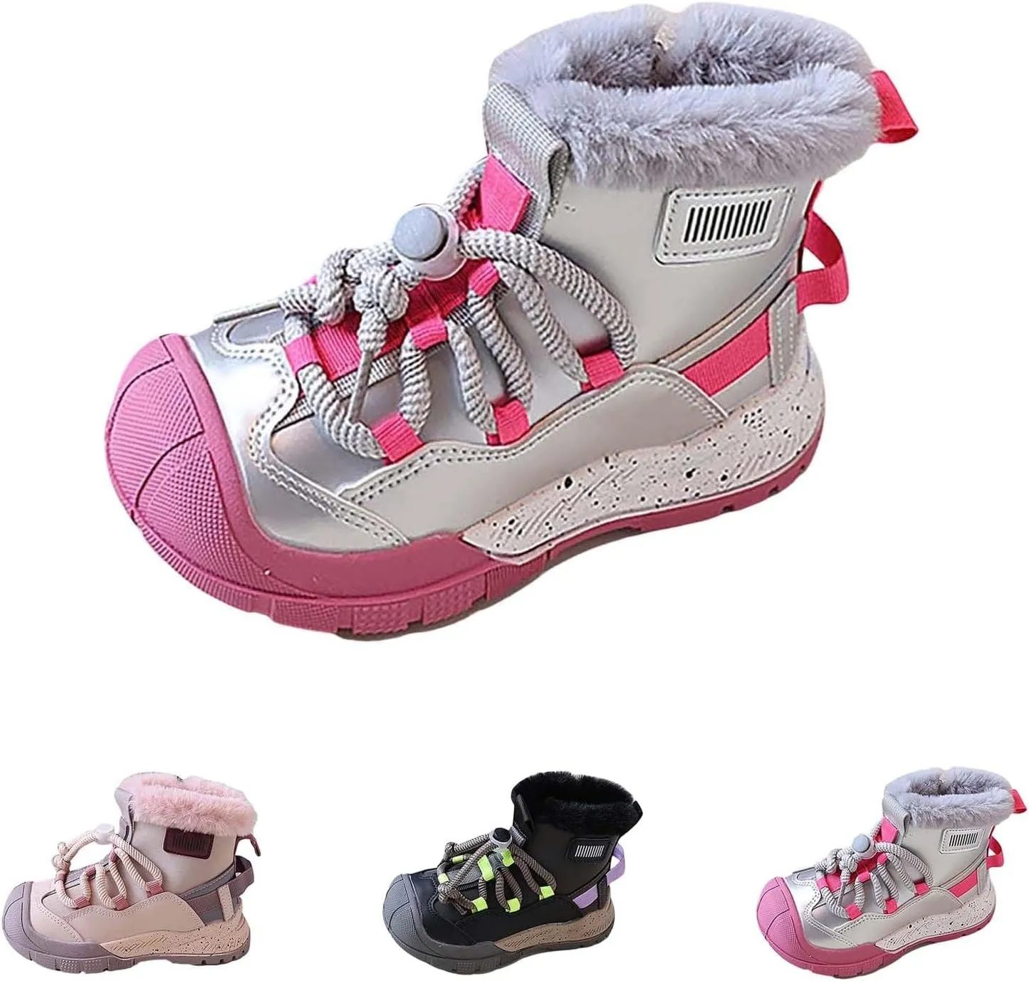 Kids Water Resistan Hiking Boots Boys Girls Anti Collision Anti-Ski Athletic Outdoor Adventur Trkking Shoes