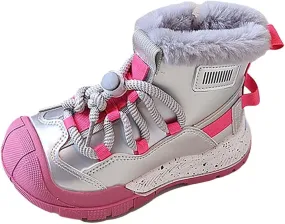 Kids Water Resistan Hiking Boots Boys Girls Anti Collision Anti-Ski Athletic Outdoor Adventur Trkking Shoes