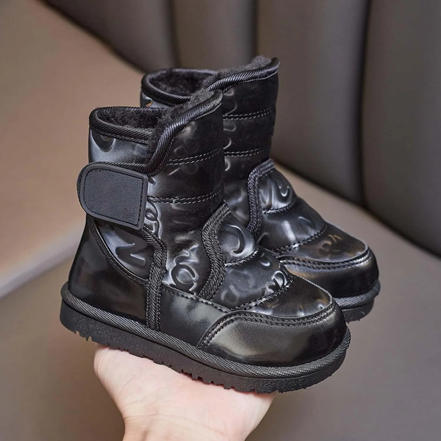 Kids Winter Snow Ankle Boots Fr ining Water Proof Outdoor Slip On Booties Sneakers Warm Warm Boots Girls Size 1
