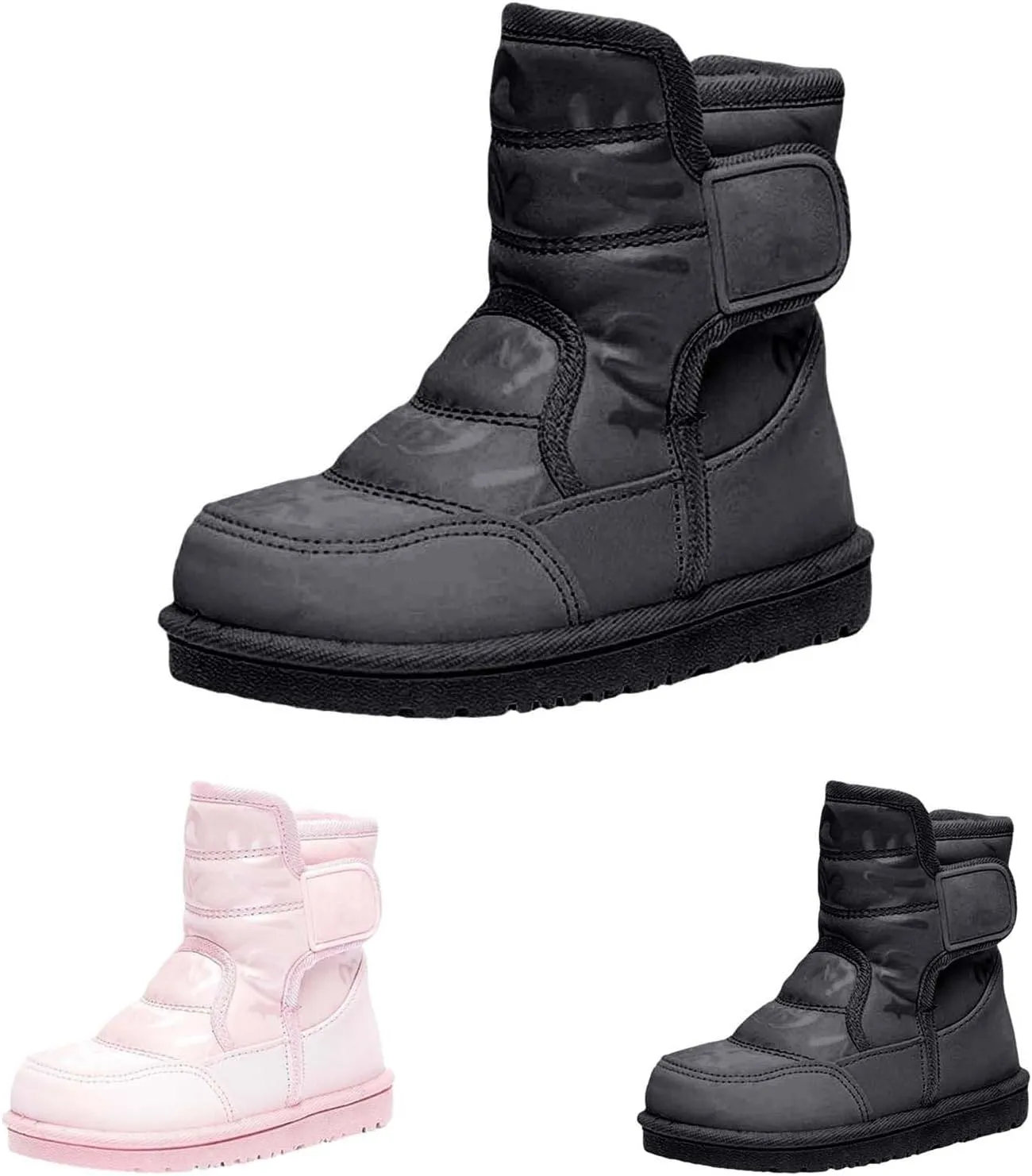 Kids Winter Snow Ankle Boots Fr ining Water Proof Outdoor Slip On Booties Sneakers Warm Warm Boots Girls Size 1