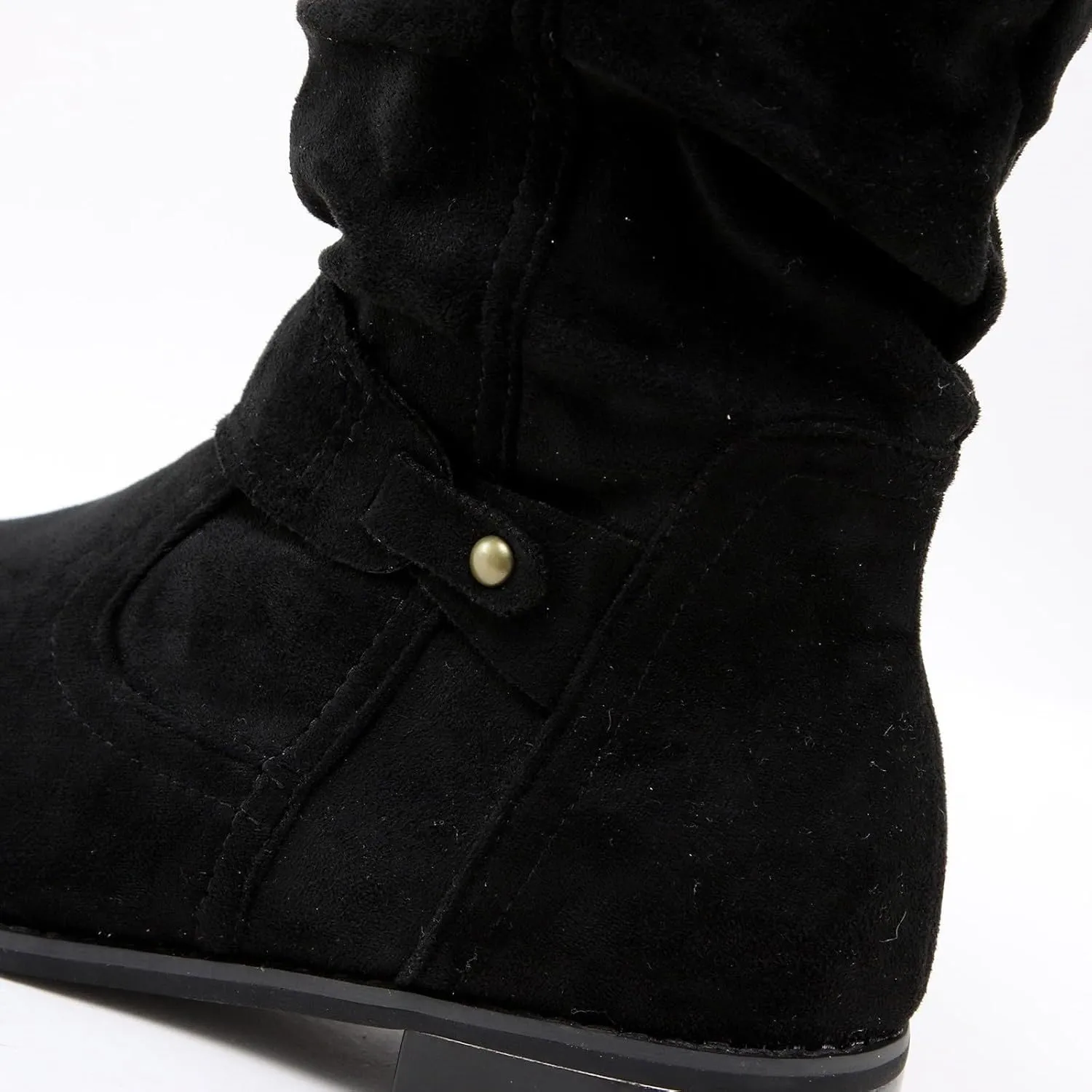 Knee High Boots Women Classic Retro Low Heel Cowboy Boots for Women Western Wide Calf Womens Boots