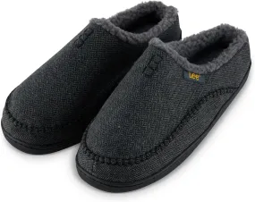 Lee Mens Slippers Gifts for Men House Slippers for Men Slip On Sherpa Fur Indoor Outdoor Casual Cozy