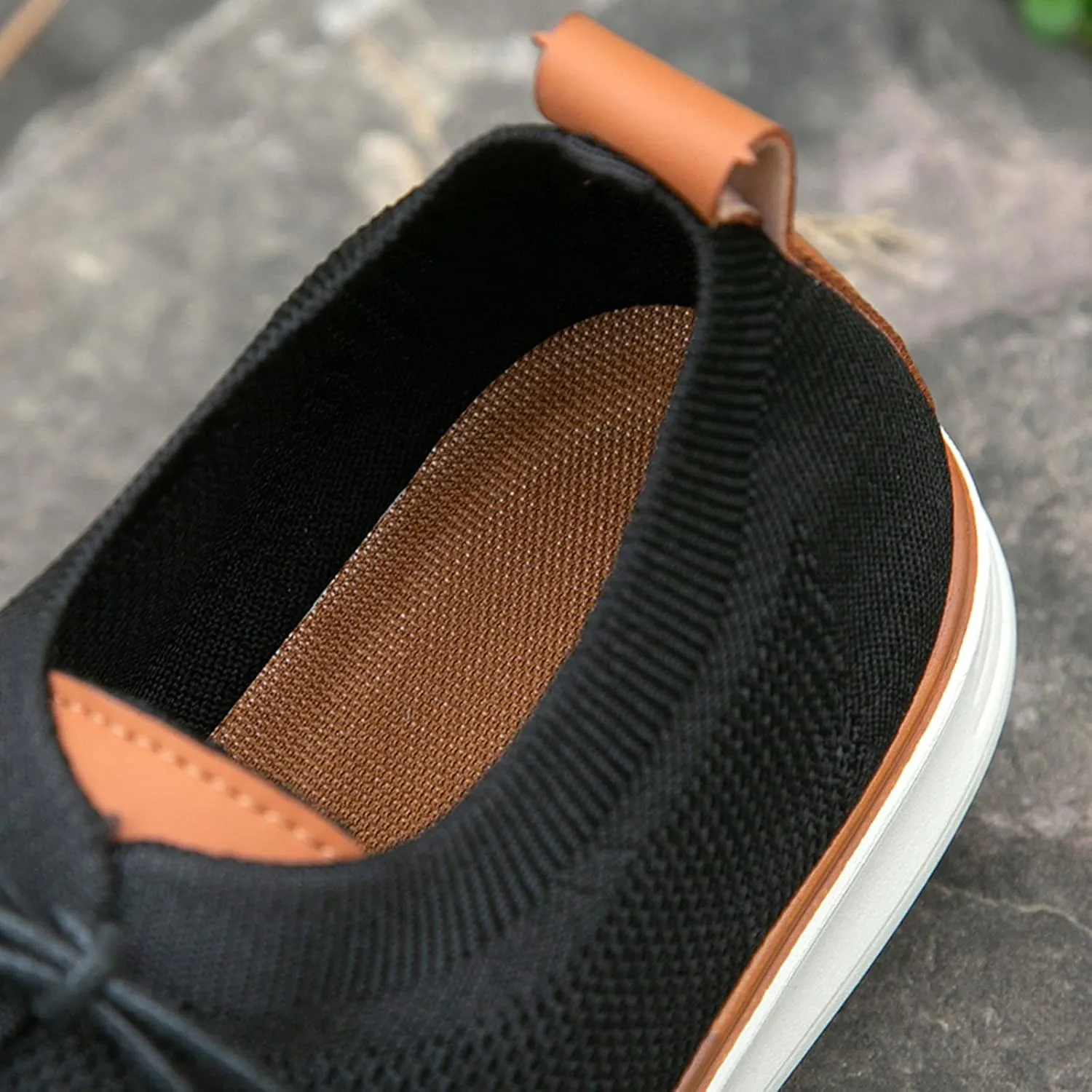 Leisure Men Four Seasons Mesh Non Slip Flat Round Toe Breathable Lace Up Lazy Leisure Mens Canvas Slip on Shoes Casual Men's
