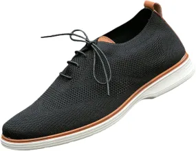 Leisure Men Four Seasons Mesh Non Slip Flat Round Toe Breathable Lace Up Lazy Leisure Mens Canvas Slip on Shoes Casual Men's