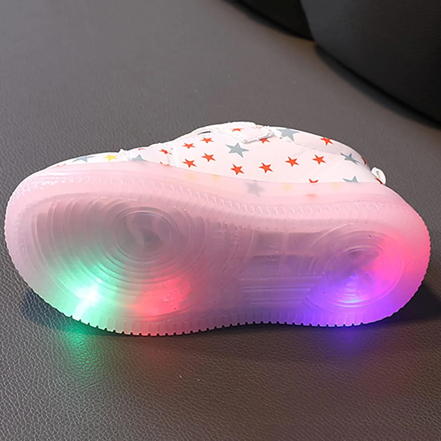 Little Kid Led Canvas Shoes Slip On Lace up Extra Wide Sport Sneakers Luminous Outdoor Shoes for Girls Boys