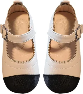 Little Toddler Girls Dress Shoes Ballerina Ballet Flats Kids Mary Janes for Wedding Church Easter Party School Princess Shoes