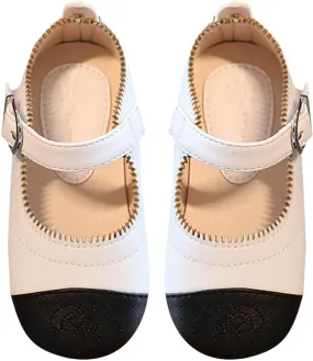Little Toddler Girls Dress Shoes Ballerina Ballet Flats Kids Mary Janes for Wedding Church Easter Party School Princess Shoes