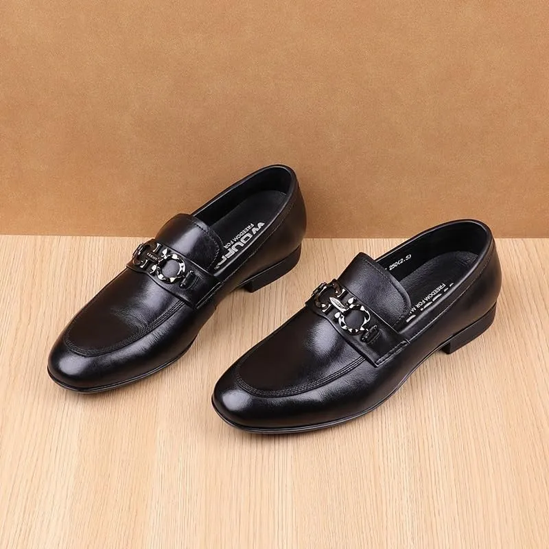 Loafers Mens Oxfords Walking Dress Business Casual Shoes Mens Retro Comfortable Business Height Increasing Non-Slip Softsole Walking Oxford Shoes