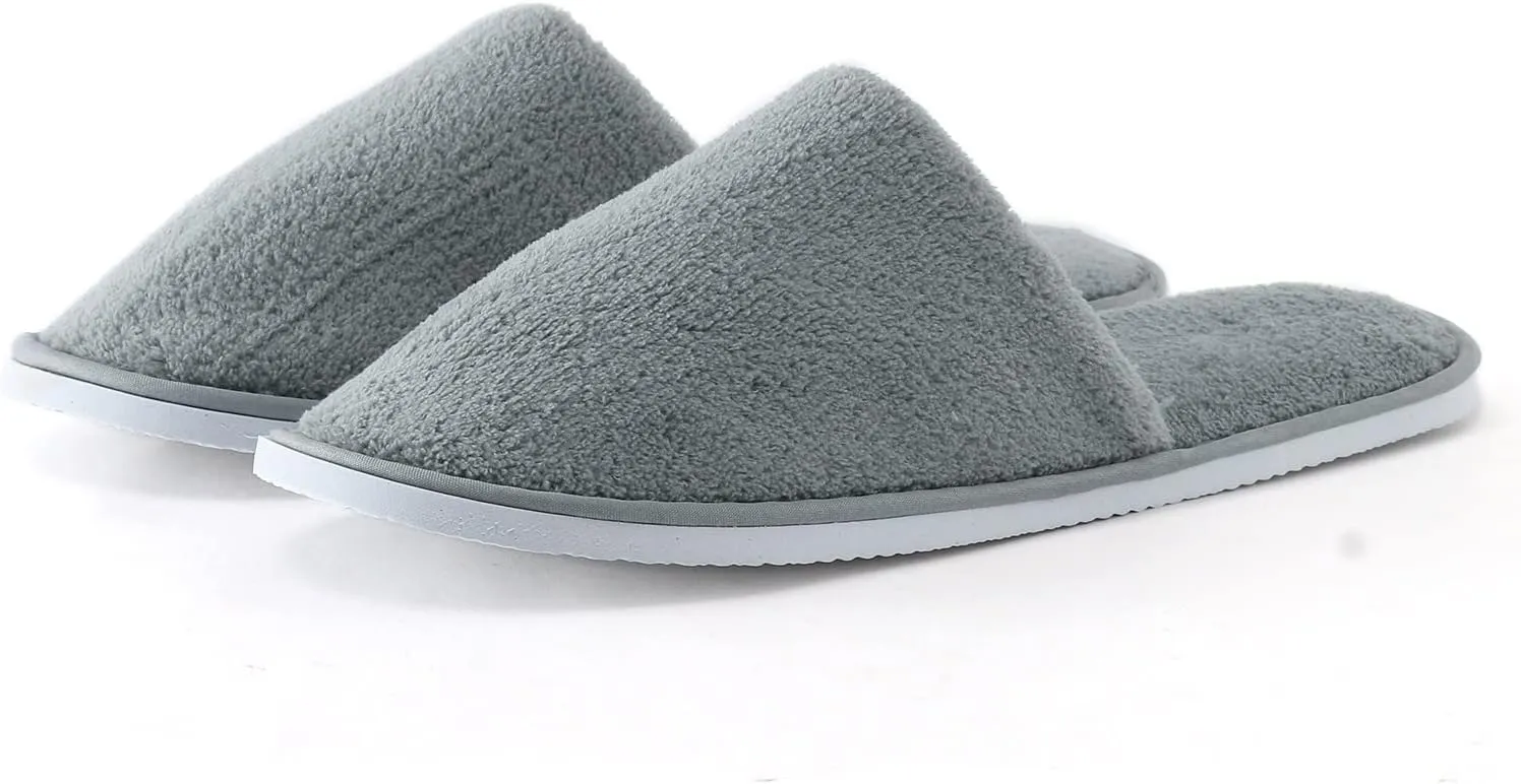 Men And Women Disposable Slippers Hotel Home Stay Coral Velvet Fuzzy Slipper Socks for Women with Grippers Non