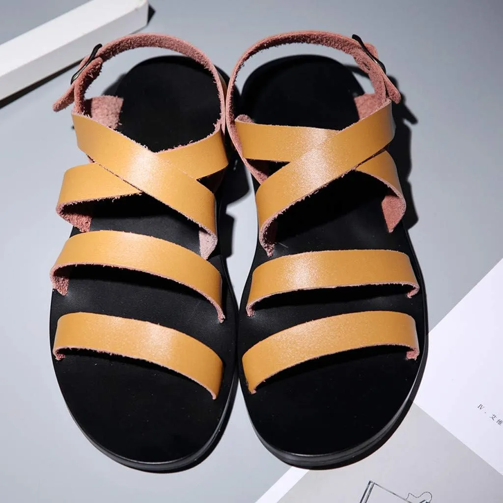 Men Go Walk Sandal Sandals Lightweight Beach Fashion Flat Shoes Casual Men's Men's Sandals for Men Slip on