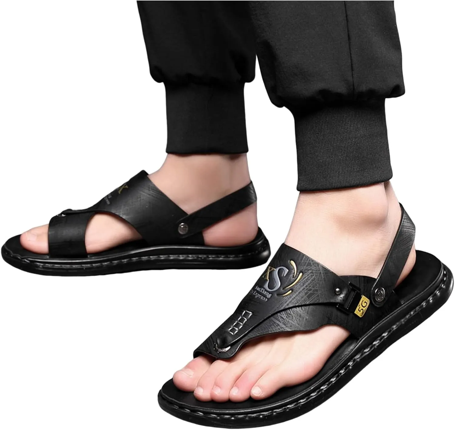 Men Leather Sandals New Open Toed Toed Sandals Indoor And Outdoor Beach Flip Flops Purpose Design Radii Footwear Men