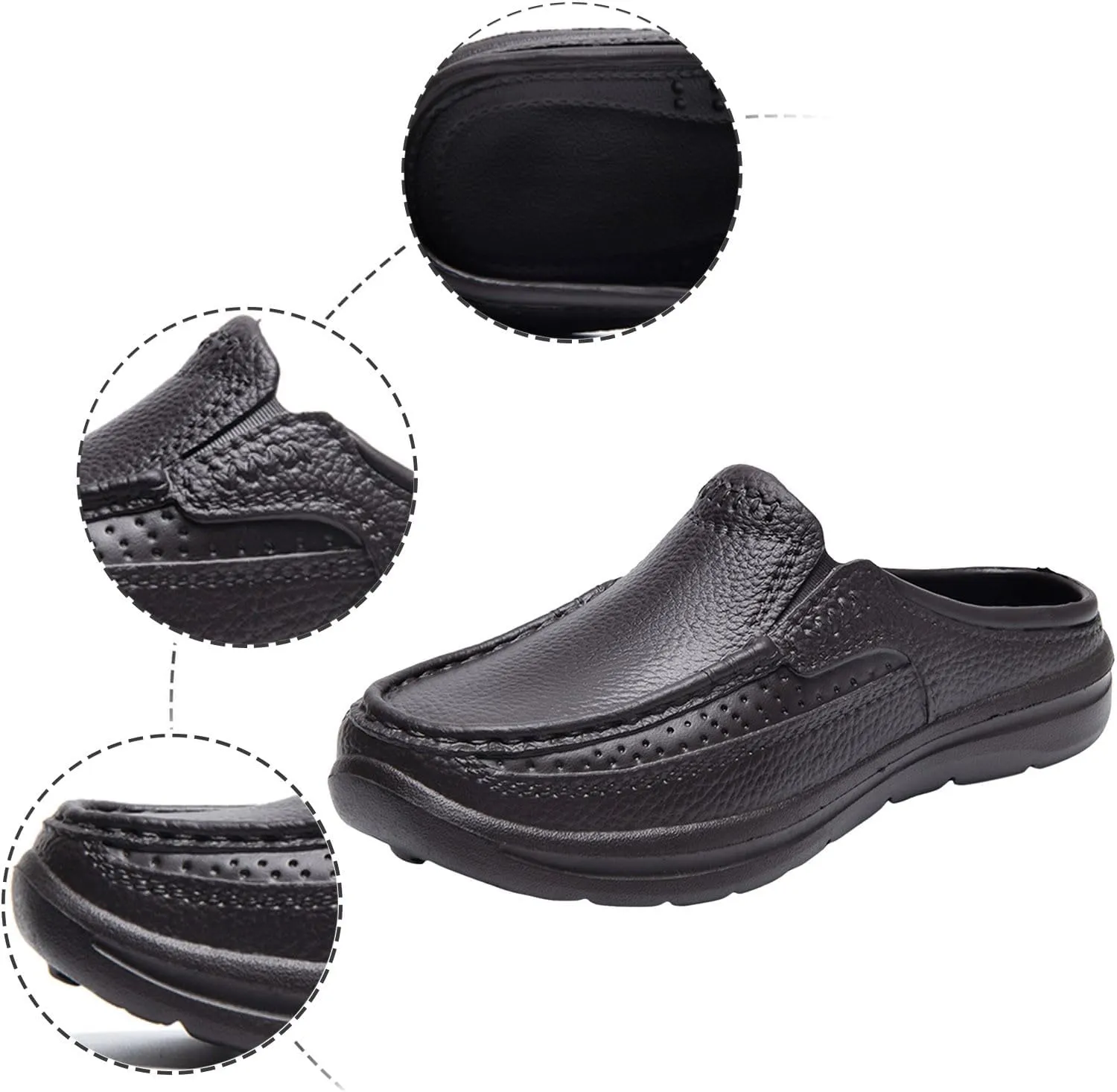 Men Sandals Fashionable New Pattern Simple Solid Color Summer Casual Half Drag Flat Bottom Comfortable Reefs Men Sandals Men'