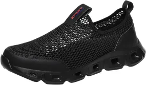 Men Sports Shoes Couple Shoes Fashionable New Pattern Hollow Mesh Breathable Comfortable Sports Mens Slip on Sneaker Men's Sa