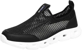 Men Sports Shoes Couple Shoes Fashionable New Pattern Hollow Mesh Breathable Comfortable Sports Mens Slip on Sneaker Men's Sa
