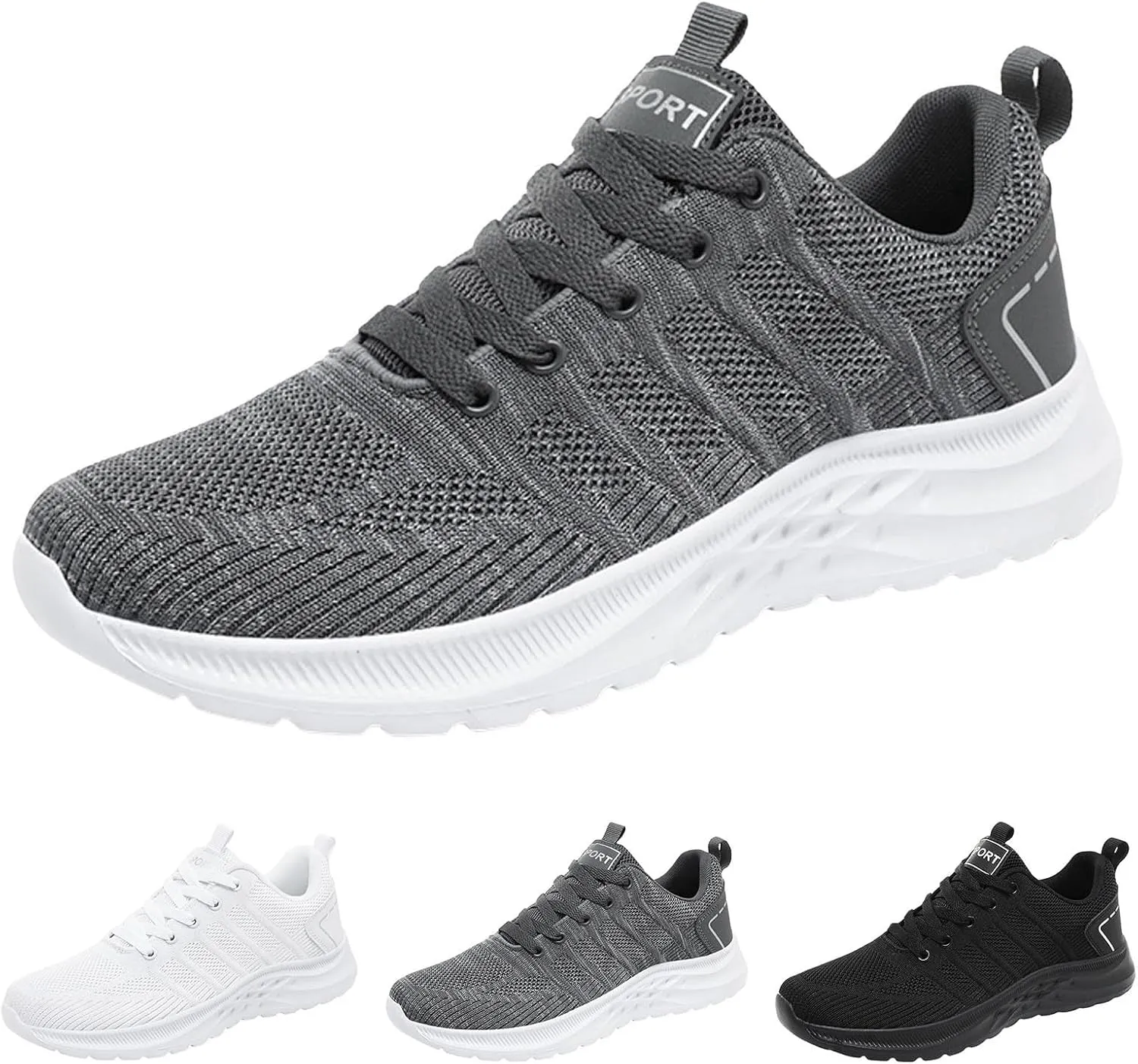 Men Sports Shoes Fashionable Couple Style Simple and Solid Color Thick Bottomed Flat Mesh Fashion Sneaker Shoes for Men Men's