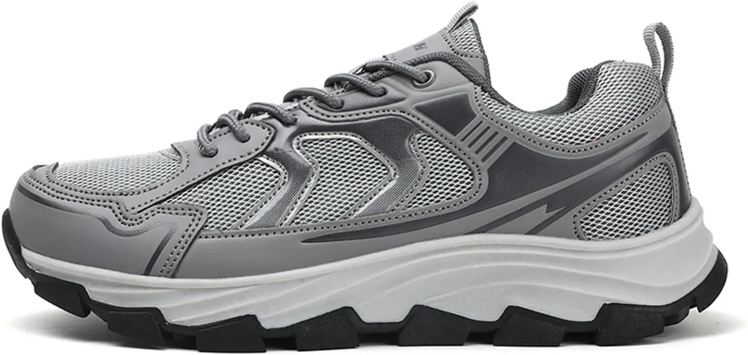 Men Sports Shoes Fashionable New Pattern Simple Solid Color Mesh Breathable Thick Sole Comfortable and Sneaker Socks Men Men'