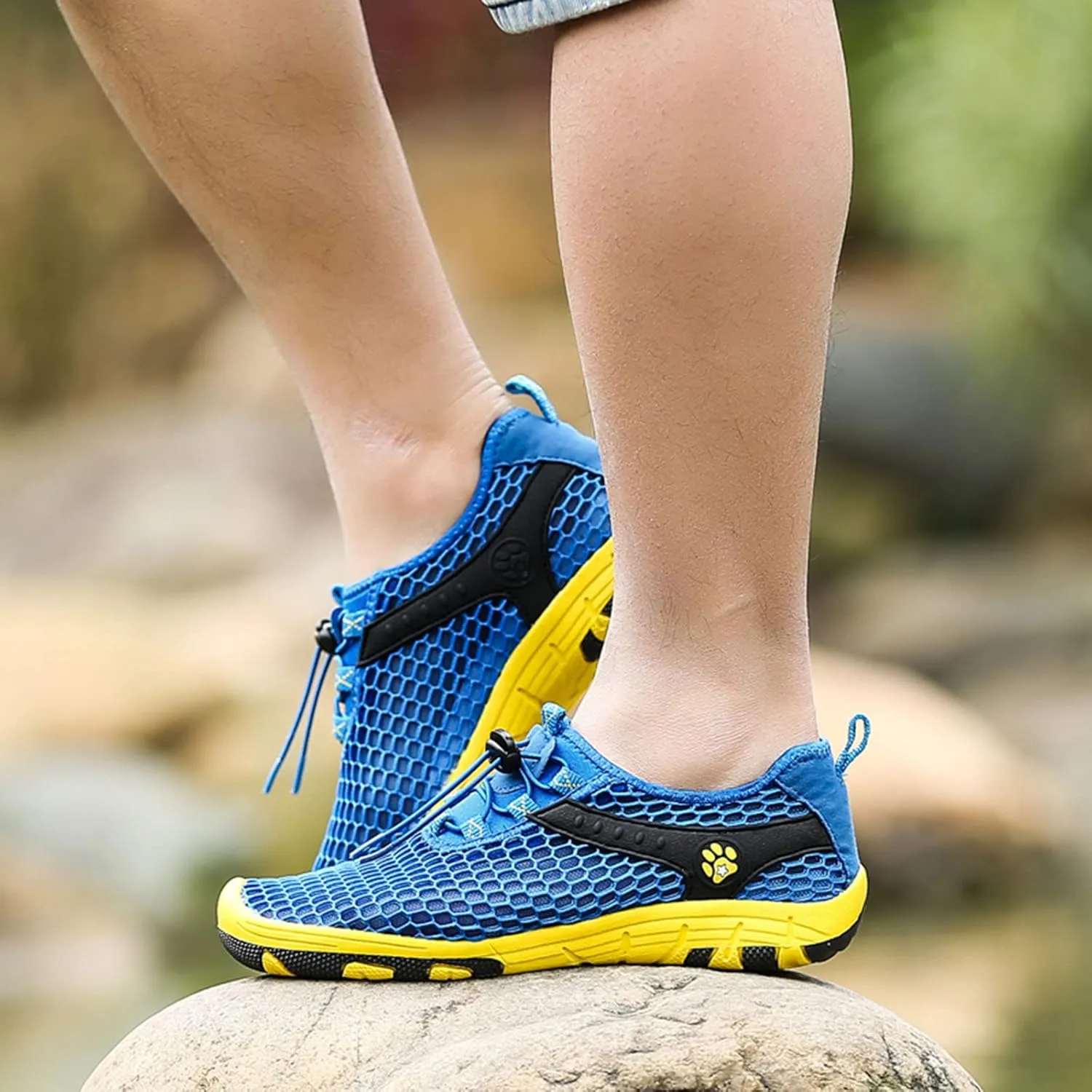 Men Sports Shoes Summer Mesh Breathable Comfortable Tracking Shoes Outdoor Sports Shoes Wading Shoes Mens Sneaker Boots Men's