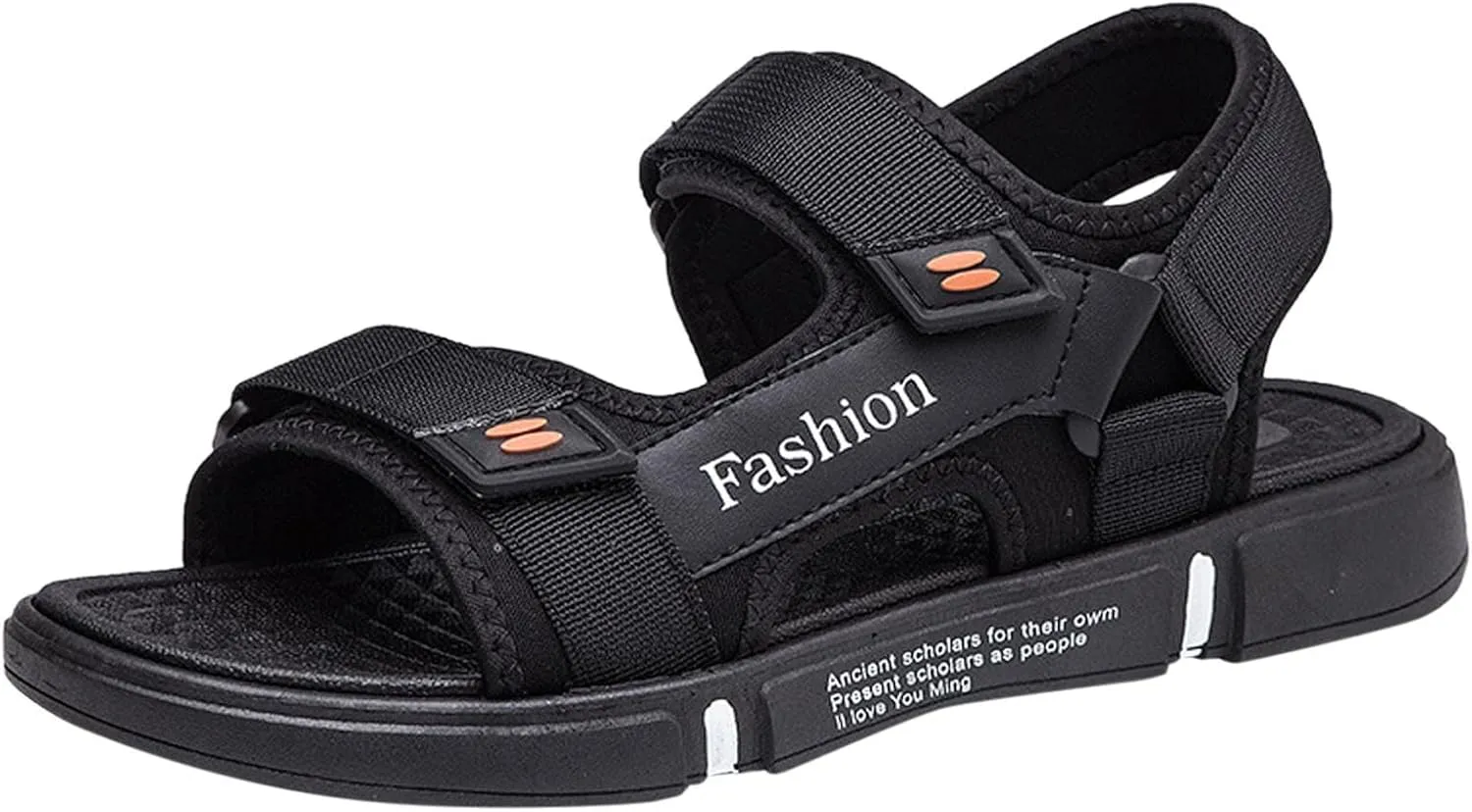 Men's Adjustable Sandals for Hiking Walking Wading Beach Water Athletic Outdoor with Cushion Comfy Sole Open Toe Non slip Sandals Lightweight Walking Casual Water Shoes Arch Support Breathable