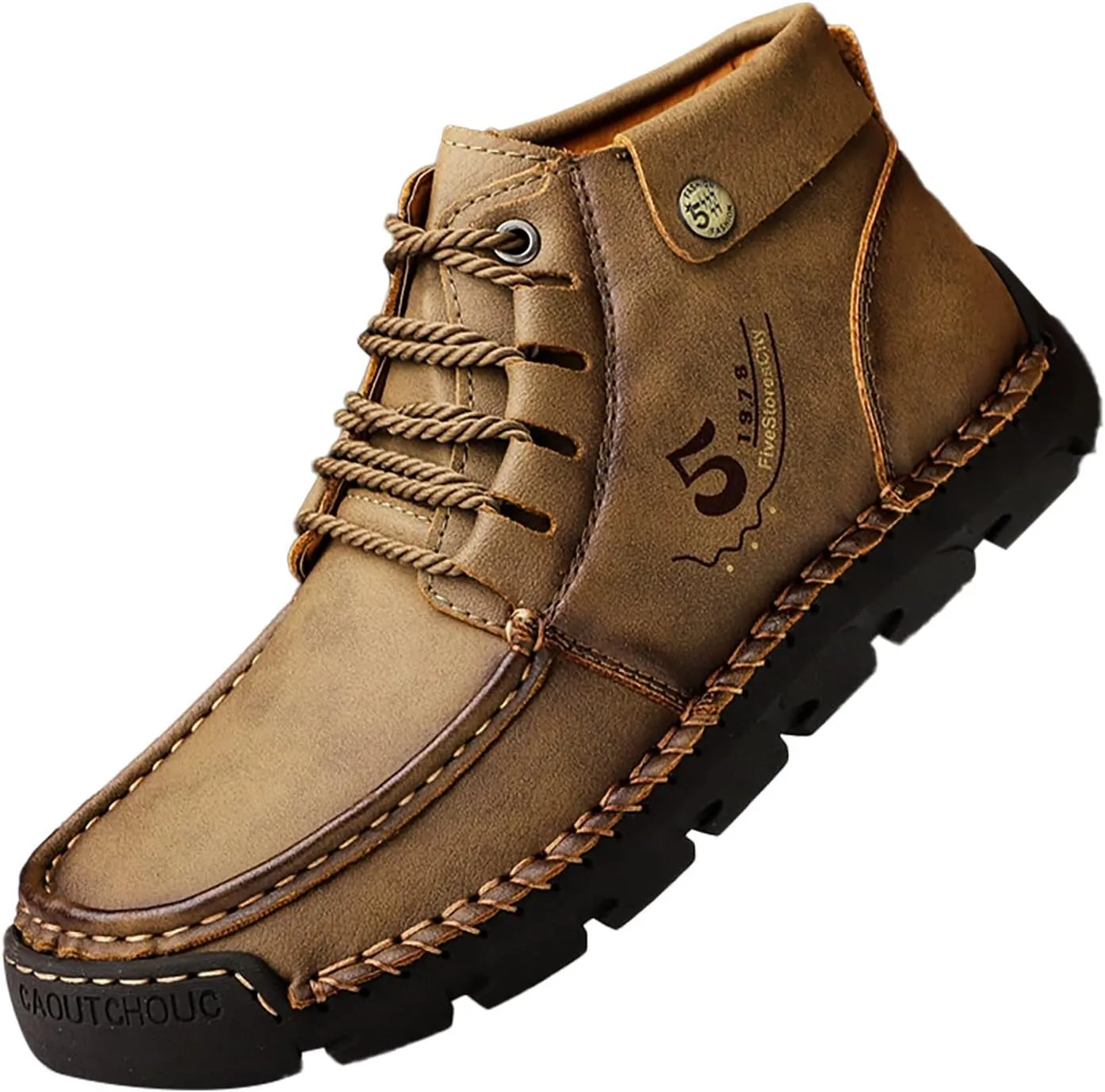 Men's British Large Casual Leather Handcrafted Foreign Trade Lace Up Sports Shoes Mens Slip on Sneaker Men's Shoes Men Shoes
