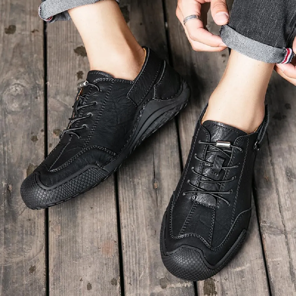 Mens Casual Business Shoes Lightweight Comfortable Loafers Leather Oxfords Non-Slip Walking Driving