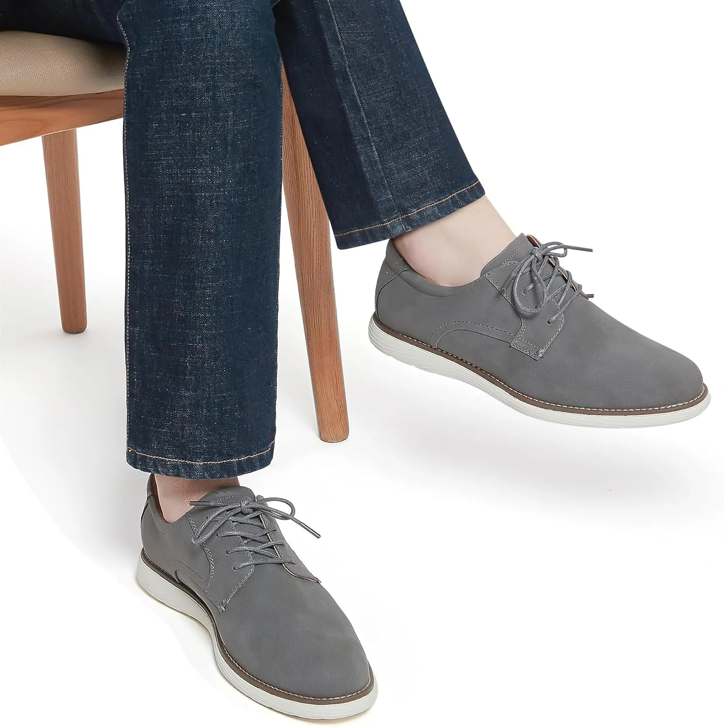 Men's Casual Dress Shoes Fashion Dress Sneakers Business Casual Shoes Comfortable Work Oxfords Office Walking Sneakers