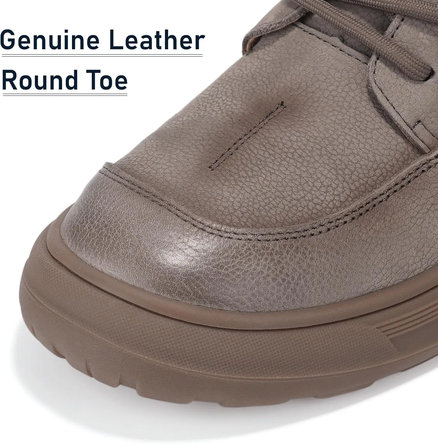 Men's Classic Fashion Sneakers, Boat Shoes Low Top Round Toe Genuine Leather Casual Shoe, Stylich and Comfortable Men Dress Shoes