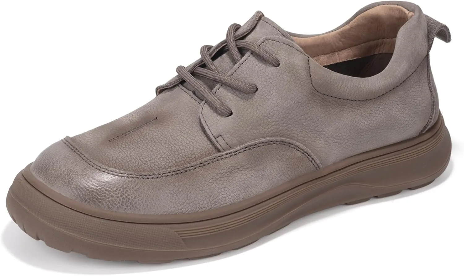 Men's Classic Fashion Sneakers, Boat Shoes Low Top Round Toe Genuine Leather Casual Shoe, Stylich and Comfortable Men Dress Shoes